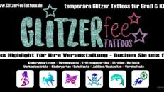 Temporäre GLITZER TATTOOS für jede Veranstaltung - die Alternative zum Kinderschminken