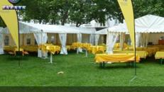 Festzelt 6x12 Meter Pro PVC Feuerfest