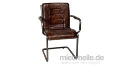 Lederstuhl Houston Freischwinger Vintage Look