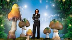 Pilze groß, Pilzset Champignon/Pfifferlinge (9 Pilze) - WUNDERRÄUME GmbH vermietet: Dekoration/Kulisse für Event, Messe, Veranstaltung, Incentive, Mitarbeiterfest, Firmenjubiläum