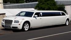 Limo Chrysler Weiß Limousine Stretchlimousine Mieten Hochzeit Stretch limosine