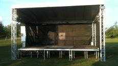 Open Air Bühnendach mit Boden 4 Größen!