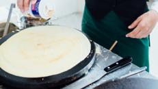 Crêpeseisen doppelt - französische Crêpes selbst gemacht