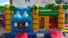 Hüpfburg, Sprungburg, Springburg Happy Hippo mieten, leihen