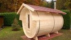 Mobile Sauna mieten Fasssauna Gartensauna auf Anhänger Mobilsauna Saunafass