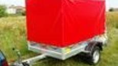 Helium Plananhänger Tieflader 1200 kg gebremst / 100 km/h