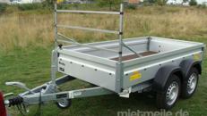 Wuschi Tieflader doppelachser Garten Müll Schutt Baustelle 1500 kg gebremst - 100 km/h