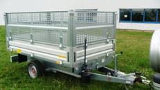 Tickel Rückwärtskipper mit Laubgitter Hochlader 1500 kg gebremst