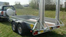 Pumpgun Baggertransporter Maschinentransporter Tieflader 3.500 kg gebremst / 100 km/h
