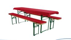 Bierbankauflage, Bierbankpolster, Tischdecke Set "Comfort Basic"