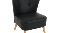 Caroline Lounge Sessel schwarz