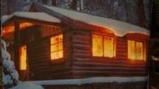 Alpenhütte Kulisse - Weihnachten, Alpen, Winter, Schnee