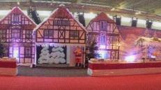 Verkaufshütten, Hütte, Verkaufsstand, Weihnachtsmarkthütte, Weihnachten, Winter, Kulisse, Weihnachtsdorf