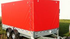 Plananhänger Tieflader 2700 kg gebremst doppelachser / 100 km/h 4010 x 1830 x 1800