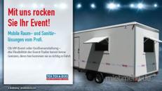 Eventtrailer, WC-Trailer, Miettoilette, mobile Toilette, Hygiene