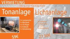 Musikanlage / Tonset mieten