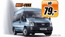 9 Sitzer Bus Minibus Kleinbus mieten ohne Kaution ohne Kreditkarte günstig ab 79,-€
