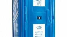 Veranstaltungs-Toilettenkabine mit Waschbecken/Handdesinfektionsspender/Miettoilette/Mobile Toilette/ Toilette/ DIXI-Klo/Zertifizierte Entsorgung/Hygiene/Waschbecken/Toilettenwagen
