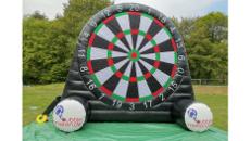 Fußball Dart mieten Wochendepauschal 179 € XXL Dartscheibe 6 Bälle Hüpfburg Verleih Montabaur