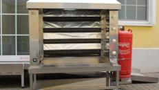 KSF-Hähnchengrill – Propangasausführung Horizontalgrill inkl. 7 Langgabeln mit Verschlüsse - Leistung ca. 18 KW