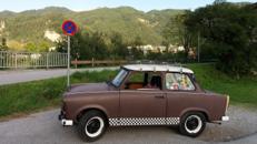 Trabant Trabbi Trabi mieten Oldtimer Hochzeitsauto