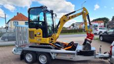 CAT 301.6 Minibagger|inkl. 3 Löffel| Hydraulisch schwenkbar| Powertilt Schnellwechsler|Vollkabine mit Heizung, Klima, Radio und Sitzfederung| Bagger| Mobilbagger