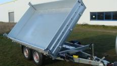 Spanien (doppelachser) Dreiseitenkipper – Hochlader 3.500 kg gebremst E-Pumpe + Notpumpe doppelachser