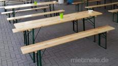 Bierzeltgarnitur mieten nur 10,00 € für das ganze Wochenende