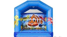 Hüpfburg Clownfisch mit Dach mieten Köln Düsseldorf Wuppertal Essen Dortmund Bochum