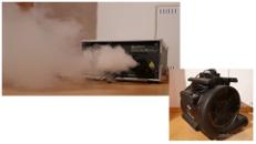 Hochleistungs-Nebelmaschine 1700W + Windmaschine