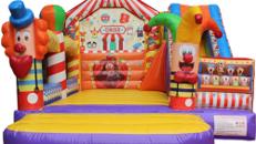 Hüpfburg "Zirkus mit Rutsche" mieten