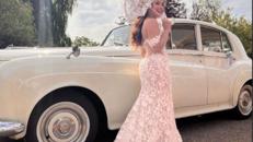Bentley/Rolls Royce in weiss mit weisser Innenausstattung-Hochzeitsauto-Hochzeitsoldtimer