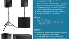 PA-Set 3 - JBL Musikanlage für große Veranstaltungen - 2x EON 615, 1x EON 618