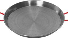Paellapfanne Riesen-Paellapfanne Eisenpfanne 90 cm Durchmesser XXL-Eisenpfanne lackierten Griffen