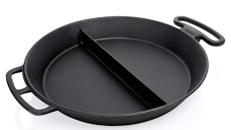 Pfanne Gusseisen 80 cm Paella-Pfanne Grillpfanne Omelettpfanne Partypfanne Riesenpfanne Mittelsteg