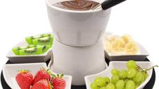Fondue-Set Schokoladenfondue Käsefondue Schokoladenschmelze Käseschmelze 11-teilig