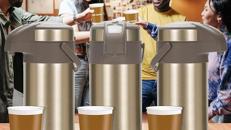 Pumpkanne 4l Thermoskannen Kaffeespender Kanne Kaffeekanne 4,0 Liter Edelstahl doppelwandig