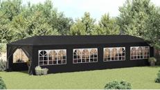 Partyzelt Pavillon Gartenzelt Bierzelt Gartenpavillon 3 x 12 m Anthrazit
