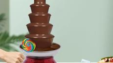 Schokobrunnen Profi Schokoladenbrunnen Schokoschmelze Schokoladenschmelze 3500 g Edelstahl 5 Ebenen
