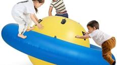 Kuppelwippe aufblasbar Kinderwippe Hüpfball für Kinder 223 cm zum rollen kippen klettern und hüpfen