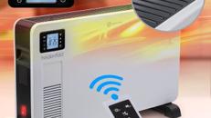 Elektroheizung Camping Heizkörper Standheizung Konvektorheizung 2300 Watt Fernbedienung 80 m²