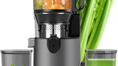 Entsafter 1,8 L Slow Juicer 400 W 147 mm Einfüllschacht elektrisch hohe Saftausbeute