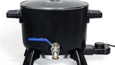 Wachsschmelzer Wachsschmelztopf Wachsschmelze 6 L temperaturbeständig groß mit Ausgießer einfach