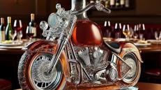 Motorrad-Whisky-Dekanter Whisky-Liebhaber Glasflasche lustige Trinkflasche Whisky Champagner Wodka