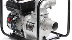 Benzin-Schmutzwasserpumpe 4 kW 48.000 l/h 28 m Förderhöhe Wasserpumpe Gartenpumpe mit 80 mm