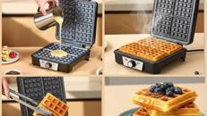 Miniwaffeleisen Waffeleisen Mini Waffeleisen Waffle Pancake Maker Maschine klassisch für 4 Waffeln