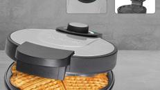 Waffelautomat Waffeleisen Herzform Antihaftbeschichtung 1000 Watt mit Überhitzungsschutz