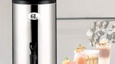 Suppenkessel isolierter Catering-Getränkespender Heißwasserspender Edelstahl mit Hahn 16 L Milchtee