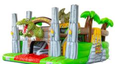 Hüpfburg XL mit Hindernisparcours und Rutsche mieten