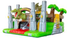 Hüpfburg XL mit Hindernisparcours und Rutsche mieten